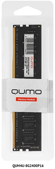 Модуль памяти DDR4 16 ГБ QUMO (QUM4U-16G3200N22); 25600 MБ/с; 3200 МГц; RET
