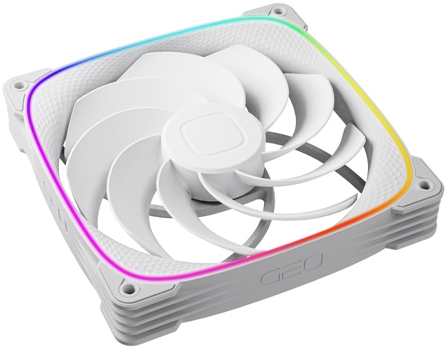 Вентилятор 140 мм Geometric Future комплкект Squama 2503RW-14 Reverse Triple Pack (1F2503R314000); 4-pin(PWM)+3-pin(ARGB); 800-2100 об/мин; 34,2 дБ; п