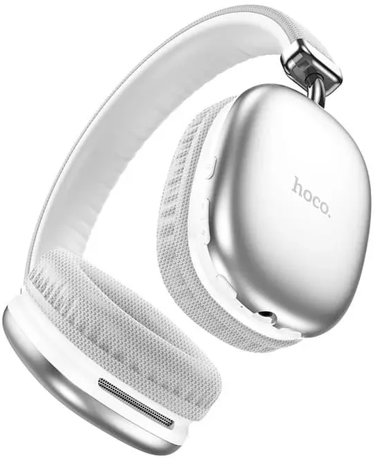 Гарнитура беспроводная Hoco W35 Max Joy Silver, (W35 Silver), охватывающие, оголовье, 5.3, 800 мА/ч, серебристый