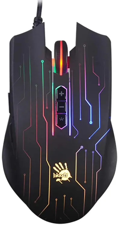 Мышь игровая A4Tech Bloody Q82***; USB 2.0/3.0; оптический; 3200 dpi; 8 кнопок; колесо-кнопка; оптич