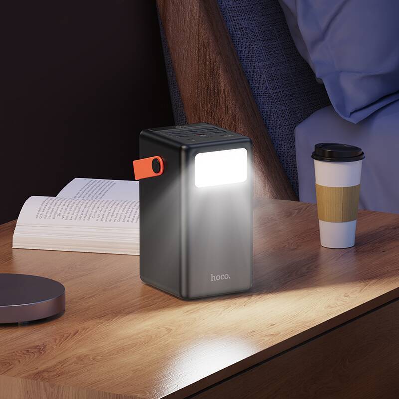 Внешний аккумулятор 100 000 мА/ч; Hoco J142 Surpass (J142); 3А; 22.5 Вт; LED экран; 2,05 кг; черный