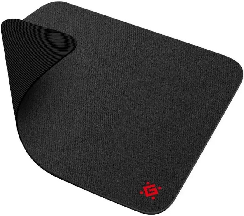 Коврик для мыши Defender BLACK S (50017***); ткань + резиновая основа; 350 x 250 х 3 мм; чёрный