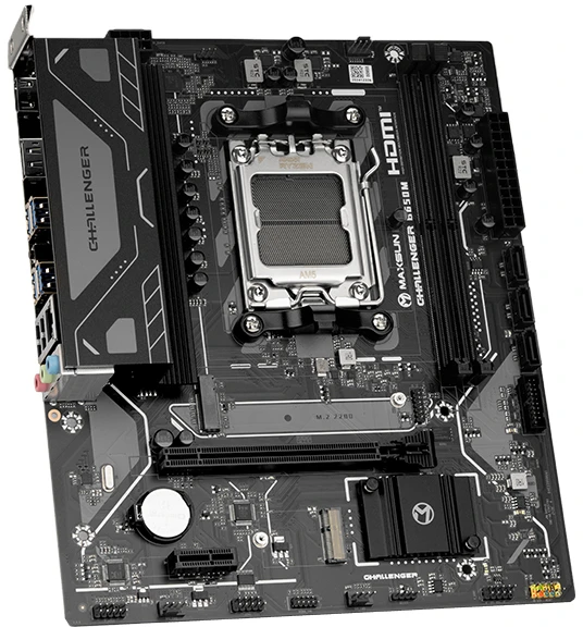 Материнская плата Maxsun Challenger B650M V2 (MS-Challenger B650M V2); Socket AM5; mATX; AMD B650; 2хDDR5(5200); 1xPCI-E x16; 1xPCI-E x1; HDMI; DP; 3x