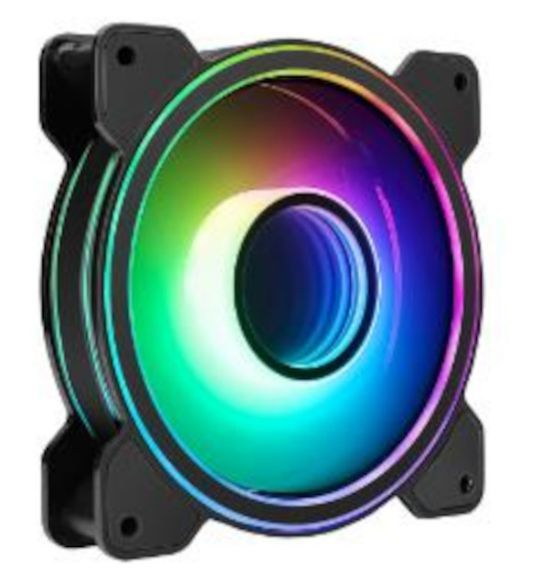 Вентилятор 120 мм BOOST комплкект (DEEPSPACE-1 ARGB 4 pcs***); 1200 об/мин; плакстик; подсветка