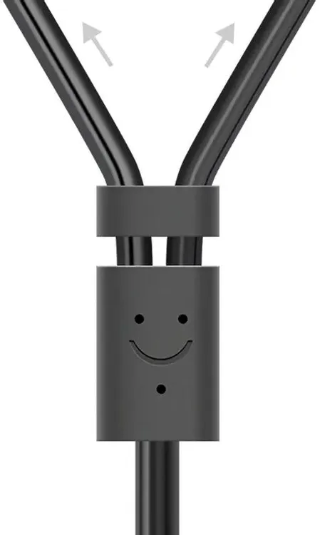 Кабель межблочный Ugreen AV102, (10512), Jack 3.5 - 2xRCA, ферритовый фильтр, 3,0 м, серый