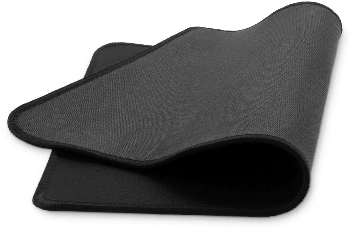 Коврик для мыши Oklick Black (OK-T350); ткань + резиновая основа; 350 х 280 х 2 мм; игровая поверхность; черный