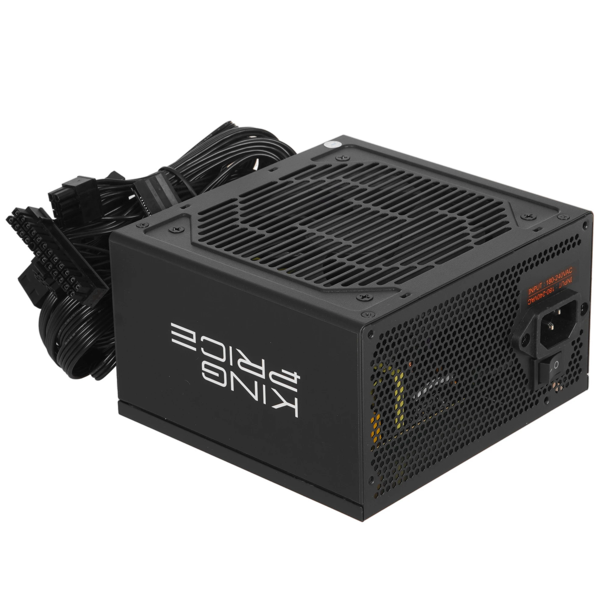 Блок питания 500 Вт KingPrice KPPSU500 (KPPSU500V2), черный, ATX, 1x24 pin, 1x4+4 pin, 1x6+2-pin, 4xSATA, 2xMolex, 120 мм