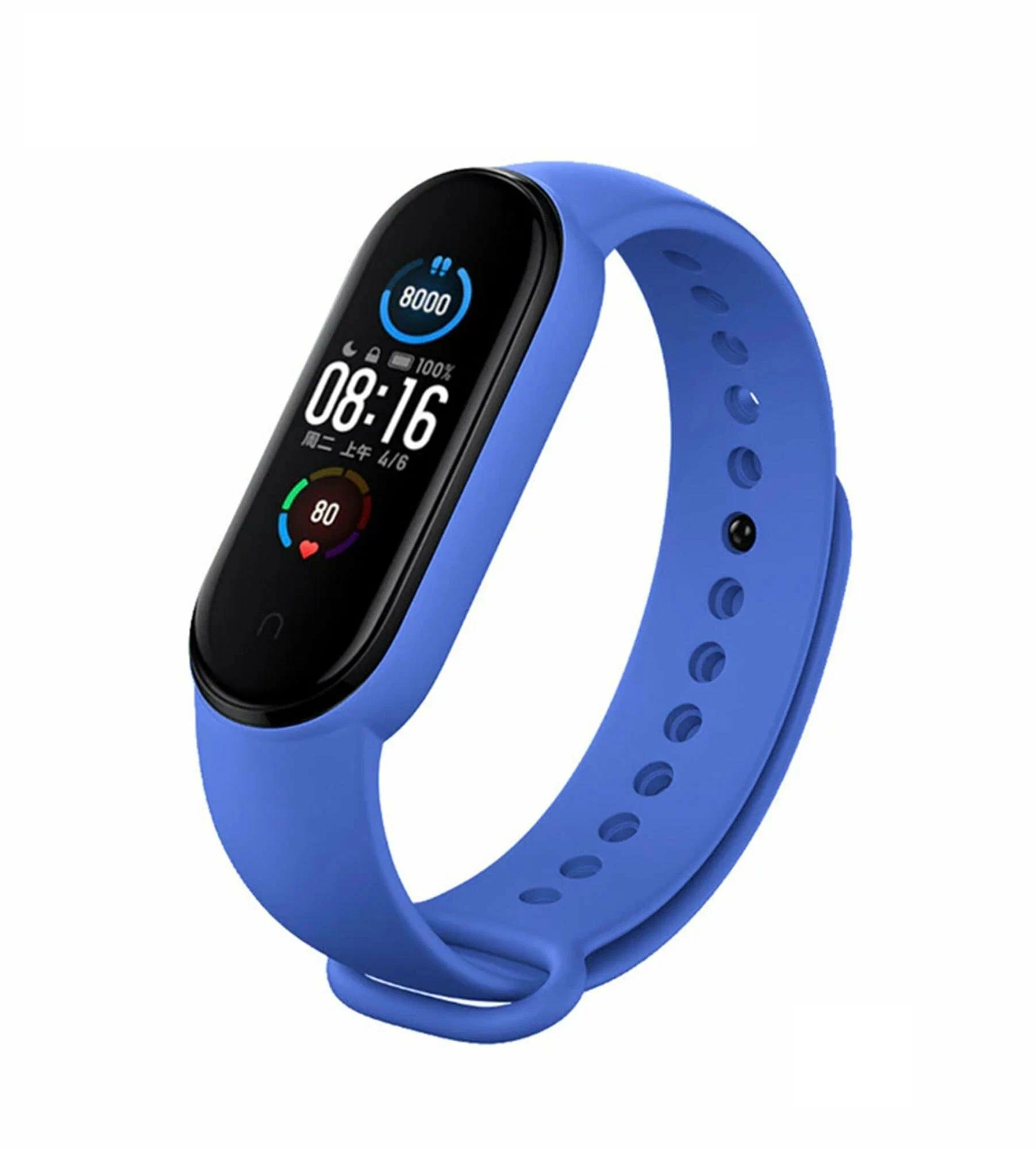 Ремешок для фитнес-браслета Xiaomi Mi Band 5/6/7; синий