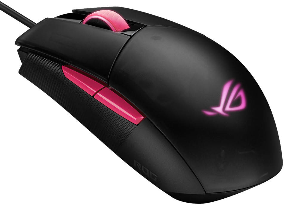Мышь игровая Asus ROG Strix Impact II Electro Punk (90MP01U0-BMUA00***); USB; оптический; 6200 dpi; 