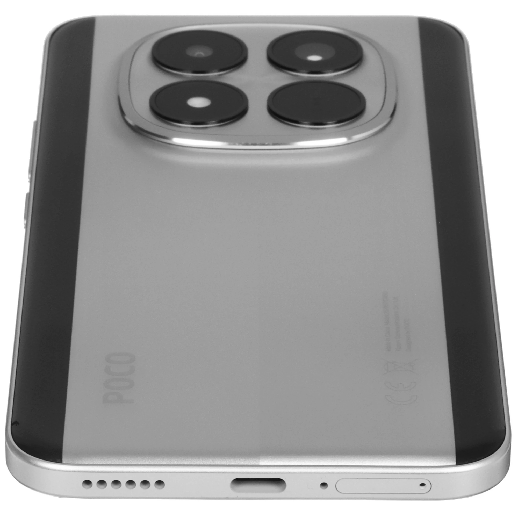 Смартфон 6.83" POCO M8 Pro 5G 12 Гб/512 Гб серебристый, AMOLED 120 Гц, 2772x1280, Snapdragon 7s Gen 4 8 ядер 2.7 Ггц, 50+8 Мп/32 Мп BT5.4, Android 15