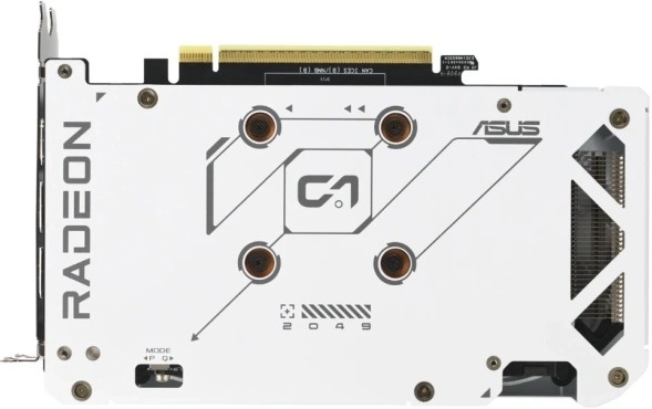 Видеокарта AMD Radeon RX 9060 XT 16 ГБ GDDR6 Asus DUAL-RX9060XT-16G-WHITE (90YV0LG3-M0NA00); 3230 МГц; 20 ГГц; 128 бит; 1xHDMI; 2xDP; кулер; 2-slot; R