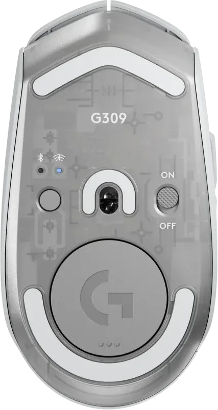 Мышь игровая Logitech G309 Lightspeed White (910-007207); Bluetooth/2.4 ГГц; USB; оптический; 25600 dpi; 6 кнопок; колесо-кнопка; 1хАА; белый