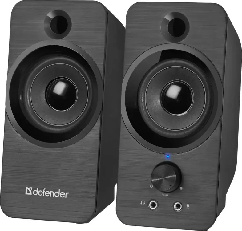 Акустическая система 2.0 Defender SPK-190 (65190***); 8 Вт; 40 - 20 000 Гц; пластик; регулятор на передней панели; USB; чёрный