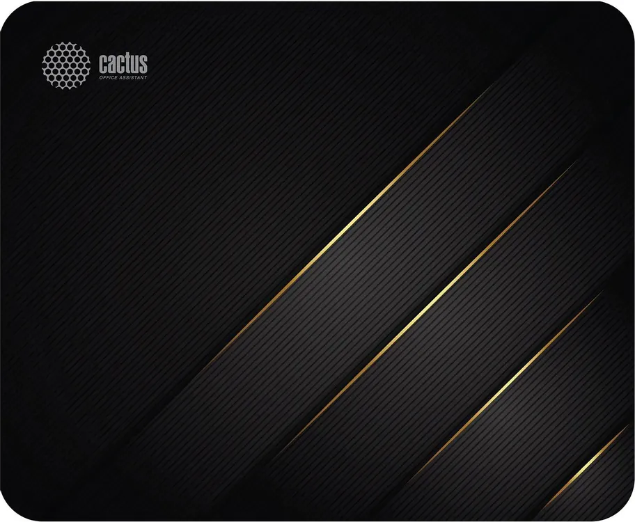 Коврик для мыши Cactus Gold Geometry (CS-MPC-P04M); ткань + резиновая основа; 300 х 250 х 2 мм; игровая поверхность; рисунок