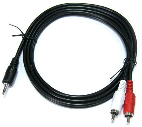 Кабель межблочный Perfeo J2004***; 3,5 мм (mini-jack); 2 x RCA; 3,0 м
