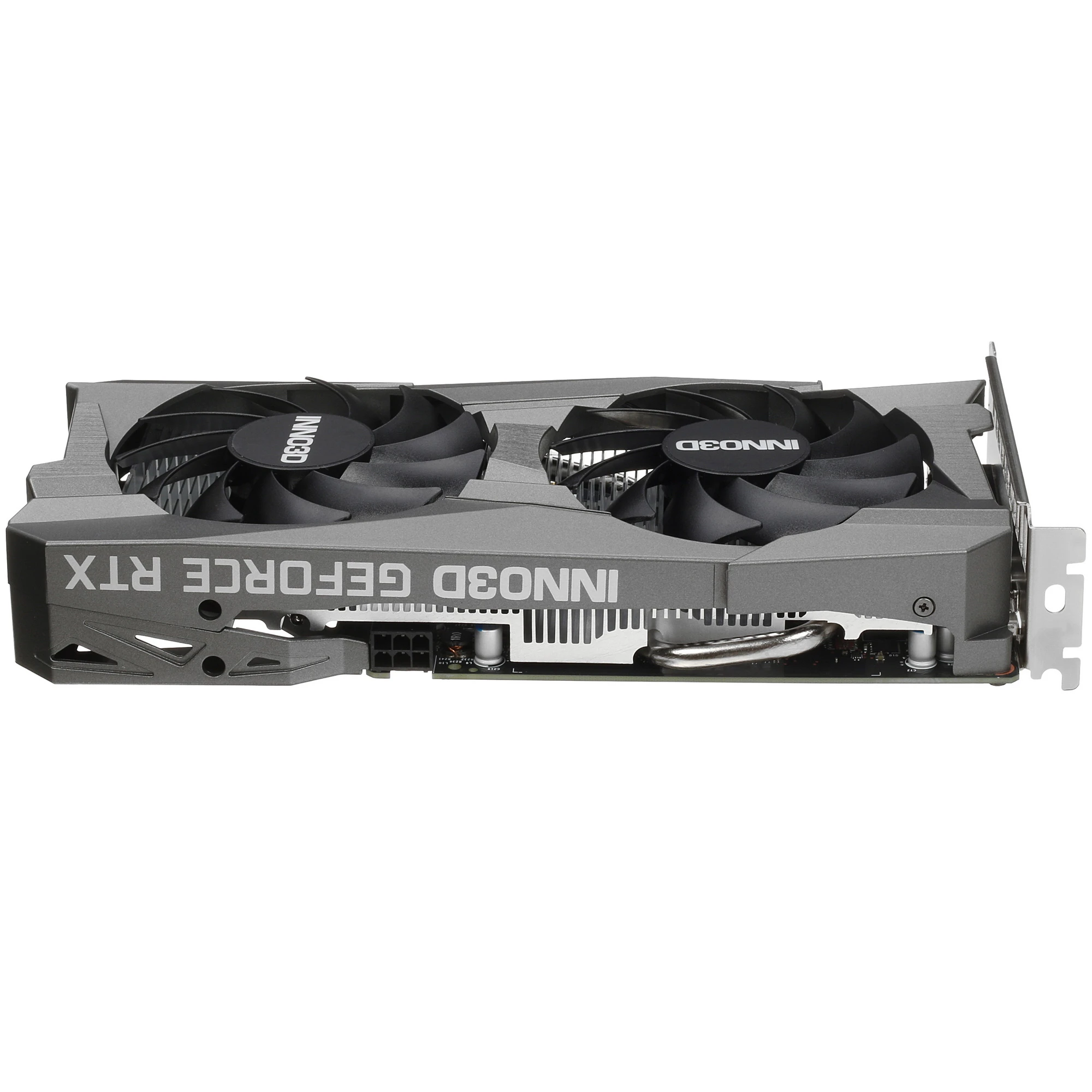 Видеокарта Nvidia GeForce RTX 3050 8 ГБ GDDR6 Inno3D RTX 3050 TWIN X2 V2 (N30502-08D6X-1711VA41); 1552-1792 Мгц; 14 ГГц; 128 бит; 1xDVI; 1xHDMI; 1xDP;