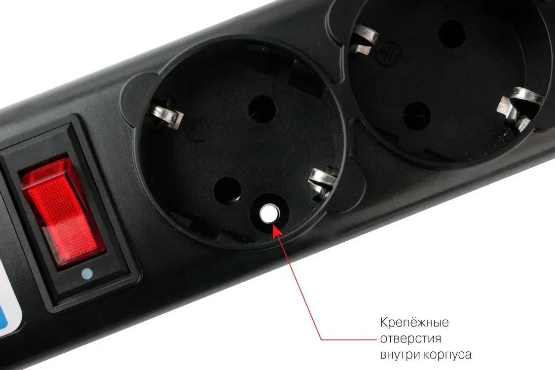 Сетевой фильтр Powercube SPG5-B2 Black; 1,9 м; 5 евро-розеток; для ИБП; 10 А; чёрный
