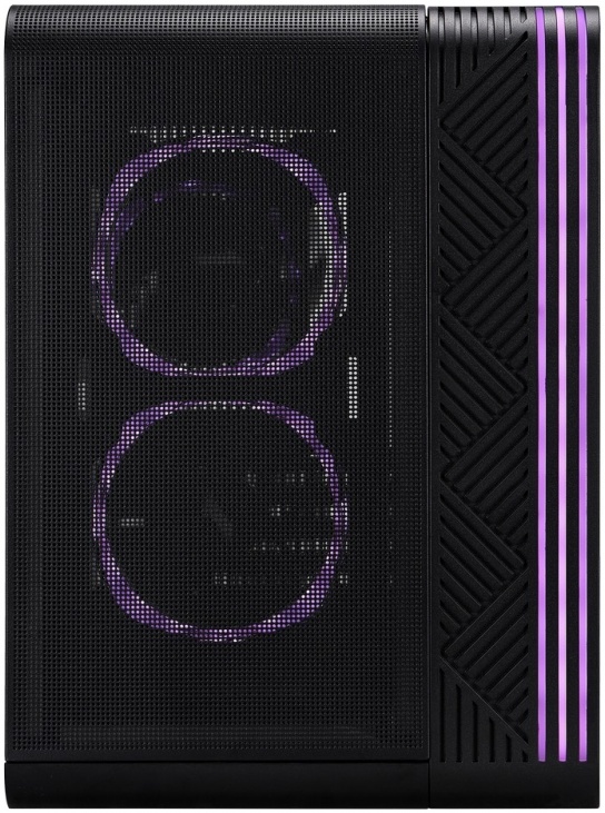 Корпус 1STPLAYER VT5 ARGB Black (VT5-BK-3FS7); mATX; Mini-Tower; 3x120мм; 1xUSB 2.0/2xUSB 3.X; Mic/Aud; чёрный