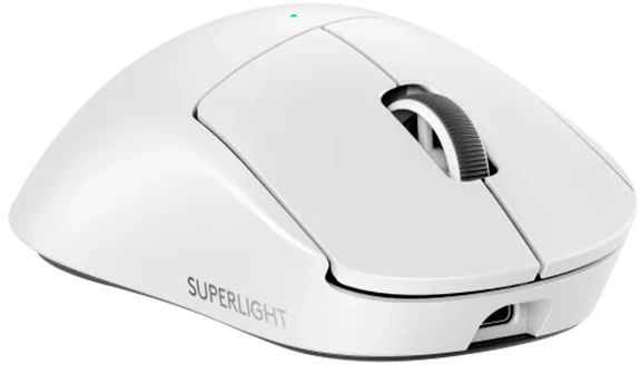 Мышь игровая Logitech G Pro X Superlight 2 DEX White (910-007365); 2.4 ГГц; USB; оптический; 44000 dpi; 5 кнопок; колесо-кнопка; встроенный аккумулято