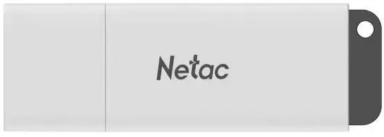 Накопитель USB-флэш 16 ГБ Netac U185  (NT03U185N-016G-20WHH); USB 2.0; классическая, с колпачком; пластик; белый