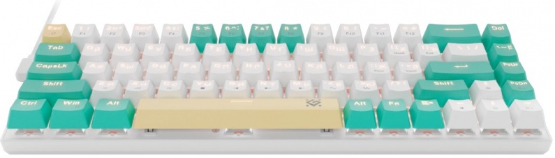 Клавиатура игровая Defender Vexx Pro GK-084 (45084); USB; механическая; 68 клавиш; 12 (+FN); Hot Swap; подсветка RGB; ENG\RUS; отсоединяемый кабель; д