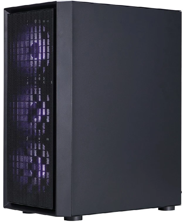 Корпус 1STPLAYER Go6 ARGB (Go6-BK-4F7), черный, ATX, Mid-Tower, ARGB, 4 x 120 мм, 1 x USB 2.0, 1 x USB 3.0, 1 x USB 3.2 Gen 1 Type-C