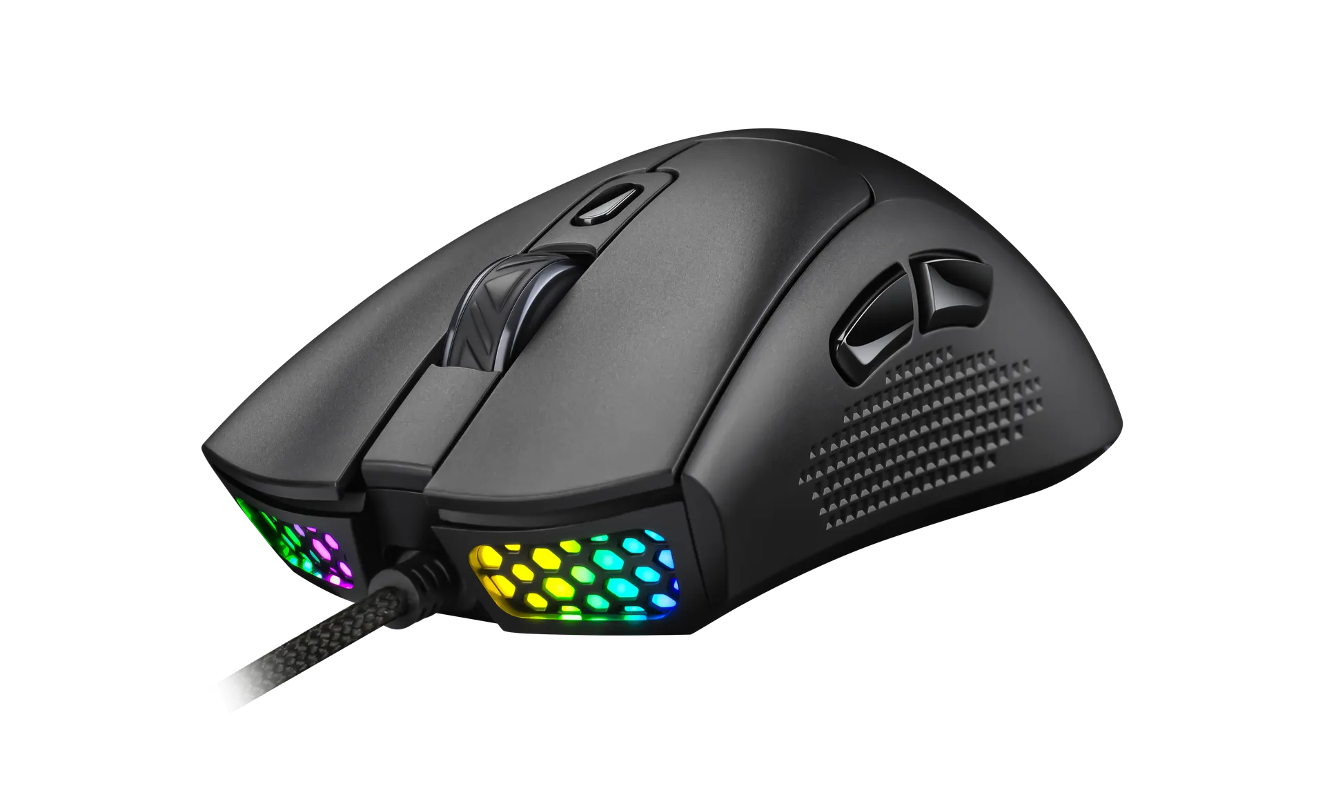 Мышь игровая Jet.A PANTEON MS79 Black (130); USB; оптический; 400-7200 dpi; 6 кнопок; колесо прокрутки;