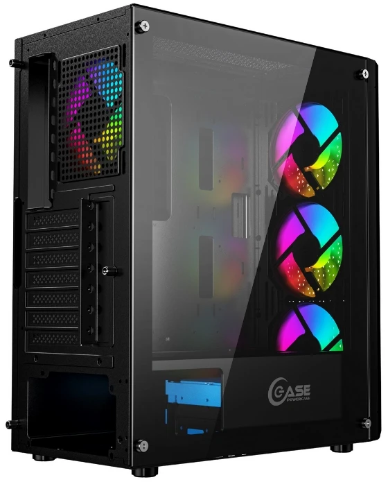 Корпус Powercase MISTRAL EVO AIR (CMIEE-A4***); ATX; Midi-Tower; без БП; сталь; 2x3.5" int.; 4 x 120 мм; 2xUSB 3.0/2xUSB 2.0/Mic/Aud; чёрный