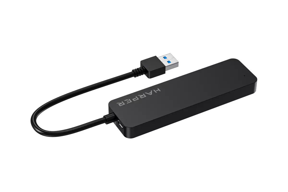 Концентратор USB внешний Harper HUB-04P; USB; 4*USB 3.2, доп питание