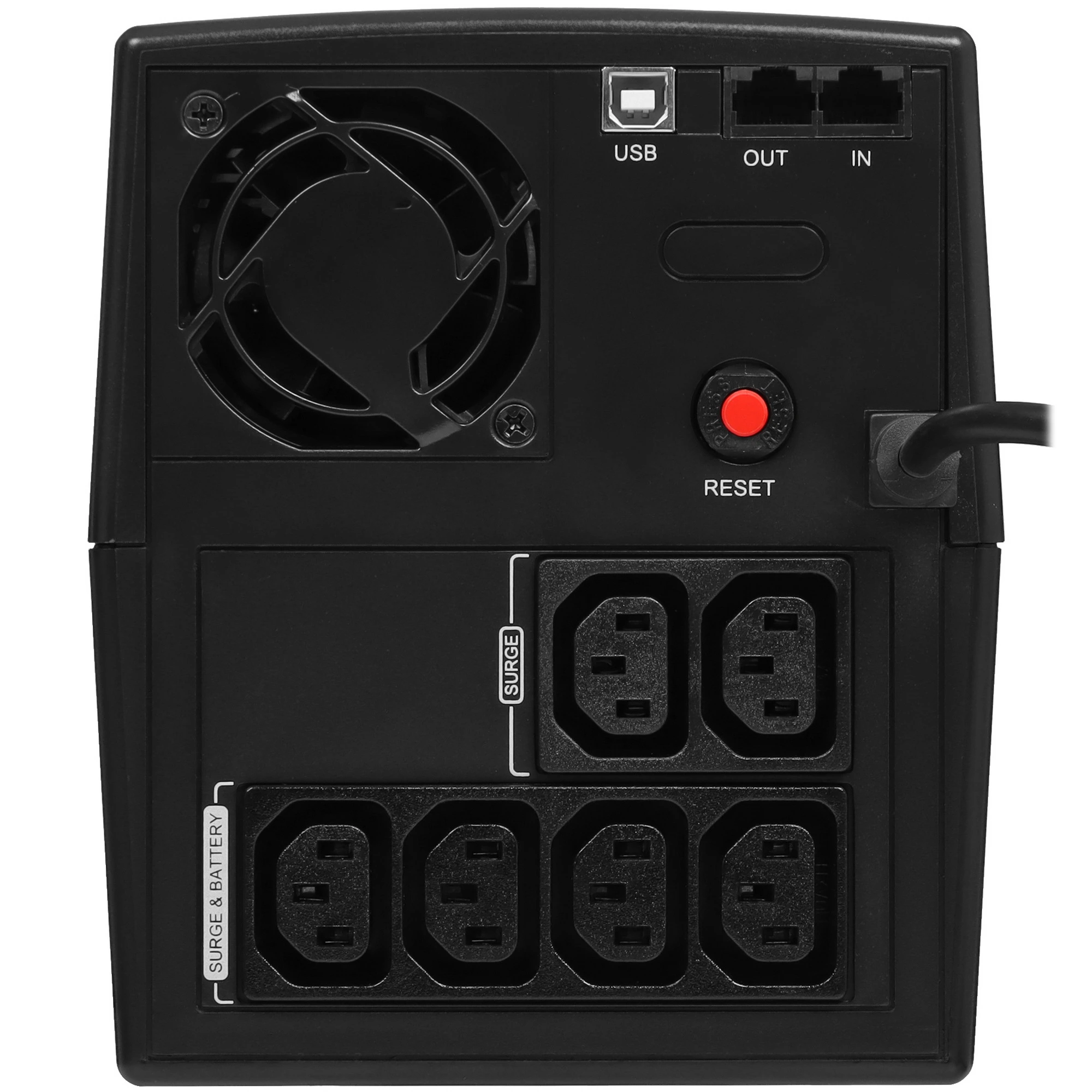 ИБП Линейно-интерактивный CyberPower UT2200EIG***; 1320 Вт; 165 - 290 В; 4 x IEC С13; защ. тел/лок. сети; чёрное; светодиодные индикаторы; 10,8 кг