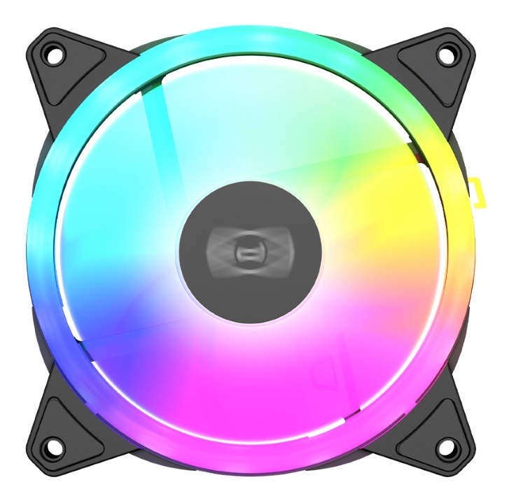 Вентилятор 120 мм PCCooler F3 T120 ARGB Black; 4-pin(PWM)+3-pin(ARGB); 500-1800 об/мин; 46 CFM; 21,6 дБ; плакстик; подсветка