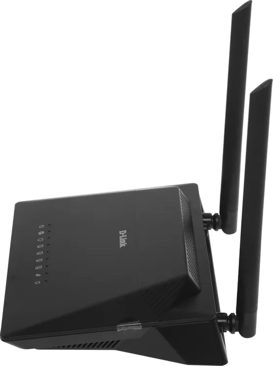 Маршрутизатор D-Link DSL-224 (DSL-224/R1A***); 1xADSL RJ-11; 4xLAN 10/100 Ethernet RJ-45; 802.11a/b/g/n; 300 Мбит/с