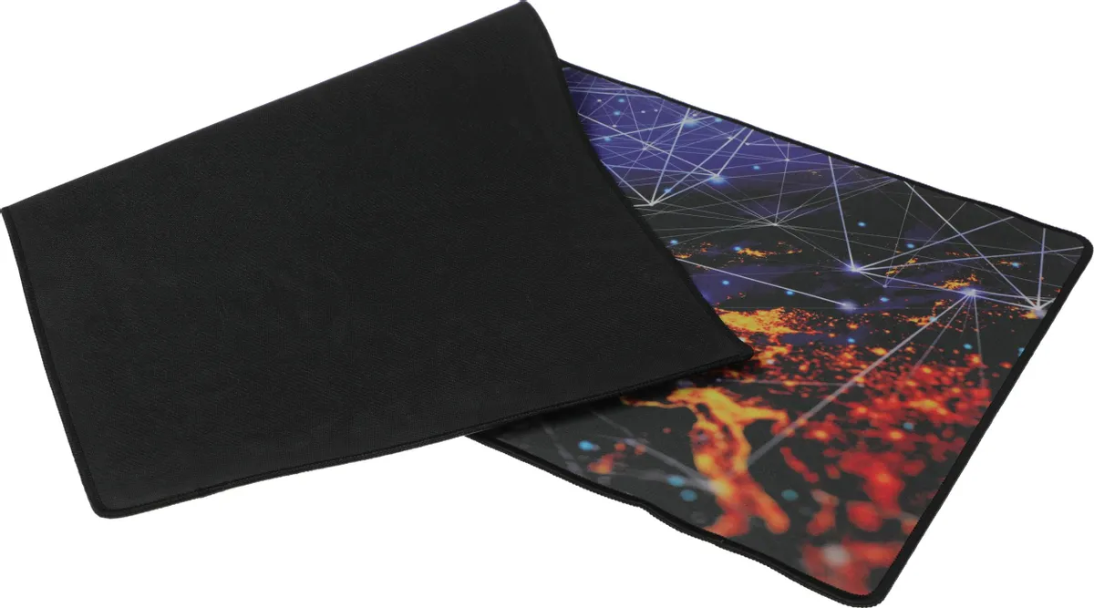 Коврик для мыши Cactus Blue Cosmic (CS-MP-PRO04XXL); ткань + резиновая основа; 900 х 400 х 2 мм; игровая поверхность; рисунок