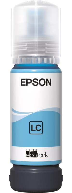 Контейнер Epson 108 Light Cyan (C13T09C54A); L8XXX/L18XXX; 70 мл; светло-голубой (Light Cyan)