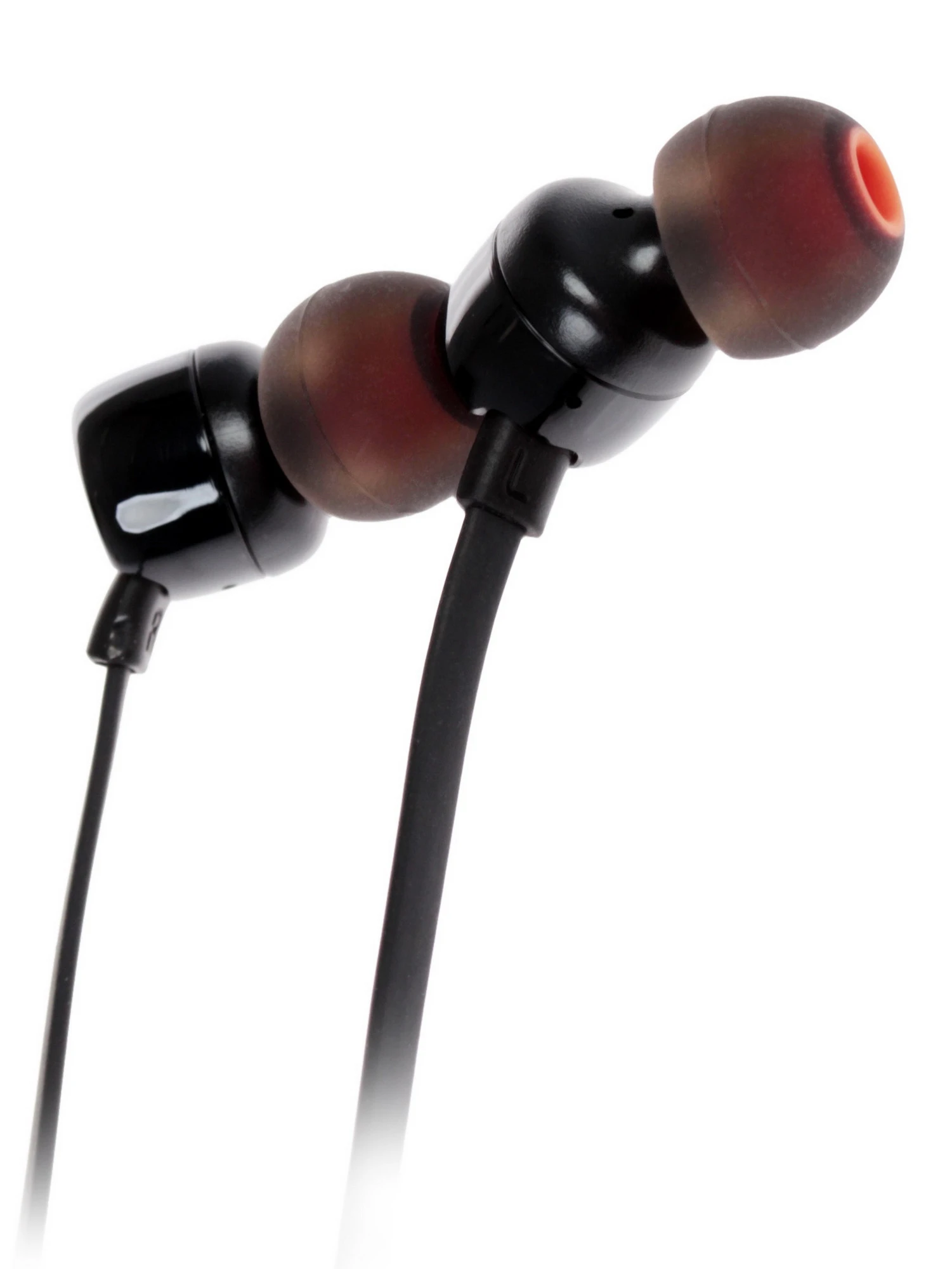 Гарнитура проводная JBL T110 (JBLT110BLK); внутриканальные; 20 - 20 000 Гц; 16 Ом; 1,2 м; встроенный микрофон