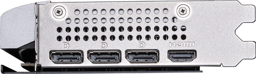 Видеокарта MSI GeForce RTX 5060 Ti 8G VENTUS 2X OC PLUS; 8 Гб GDDR7; 2407-2617 МГц; 28 ГГц; 128 бит; 1xHDMI, 3xDP; 2-slot; черный+серый