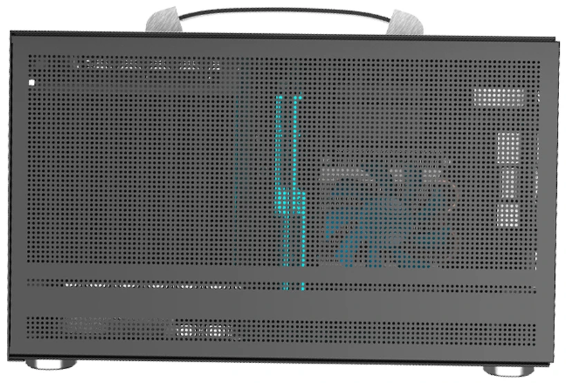 Корпус PCCooler I100 PRO MESH GY; Mini-ITX; Mini-Tower; без БП; 1xUSB 3.X, Mic/Aud; чёрный