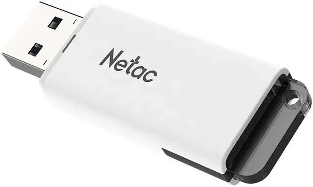 Накопитель USB-флэш 32 ГБ Netac U185  (NT03U185N-032G-32WH); USB 3.2; классическая, с колпачком; пластик; белый