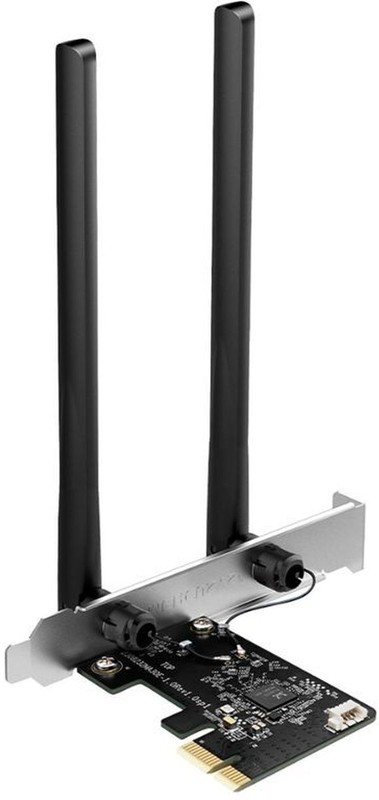 Сетевая карта WiFi Mercusys MA30E (AC1200+BT 5.0); 1200 Мбит/с (300 Мбит/с+ 867 Мбит/с); 2 ant; PCI-E 1x