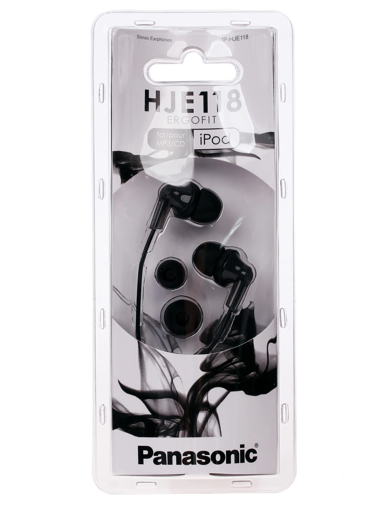 Наушники проводные вставные Panasonic RP-HJE118GUK; Mini-jack 3,5мм,  без крепления; 12 - 23 000 Гц; 16 Ом
