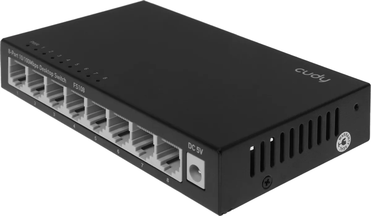Коммутатор неуправляемый Cudy FS108; Fast Ethernet (10/100); 8 портов