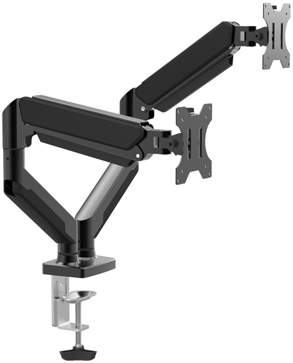 Кронштейн 13" - 32" Крепление для монитора Harper MG-140; 2 монитора; настольный; до 9 кг; VESA 75 x 75 мм, 100 x 100 мм; чёрный