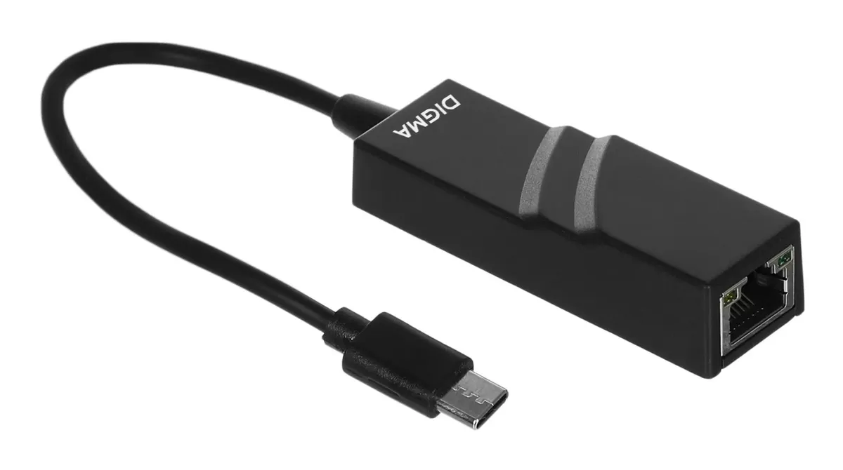 Сетевая карта Digma D-USBC-LAN100; 100 Мбит/с; USB Type-C
