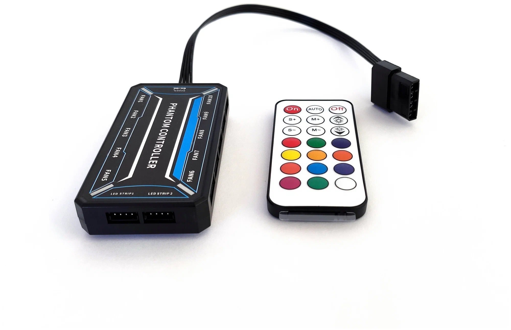 Контроллер вентиляторов Hiper (HFC-001***); 6 вентиляторов; 6-pin; управление RGB-подсветкой и скоростью впращения