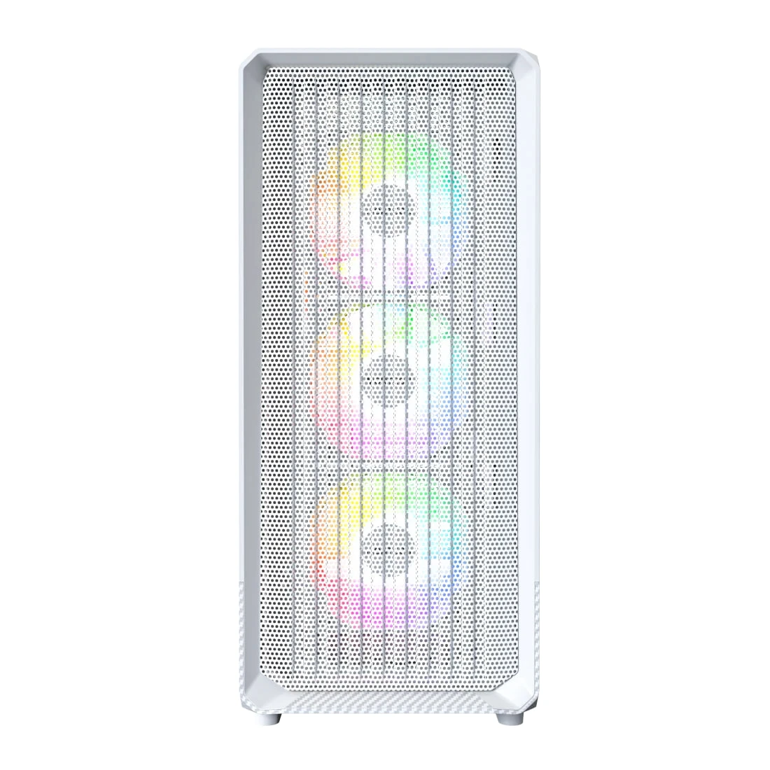 Корпус MONTECH X5 White; E-ATX; Midi-Tower; без БП; сталь; 2x3.5" int.; 3х140 мм; 1x120 мм; 1xUSB 2.0/1xUSB 3.0/1xType C; Mic/Audio; белый