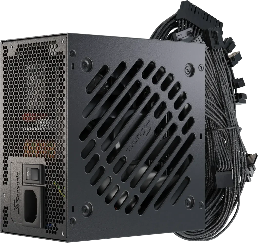 Блок питания 750 Вт Seasonic Core BC-750 Black (SRP-CBC751-A5A51JF); ATX; 1x24 pin; 2x8(4+4) pin; 1x16pin/2x6+2 pin PCI-E; 2xSata; 1xMolex; 80+ Bronze