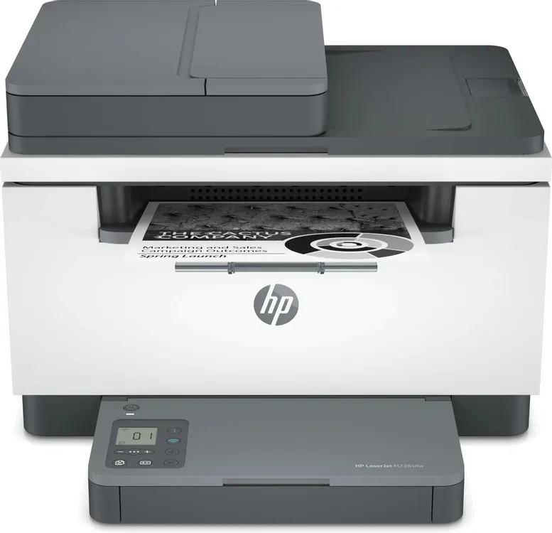 МФУ лазерное HP LaserJet M236sdw (9YG09A***); черно-белая; A4; 600 x 600 dpi; 29 ч/б, ст/мин; ЖК-экран; USB; дуплекс; Bluetooth + Ethernet + Wi-Fi; бе