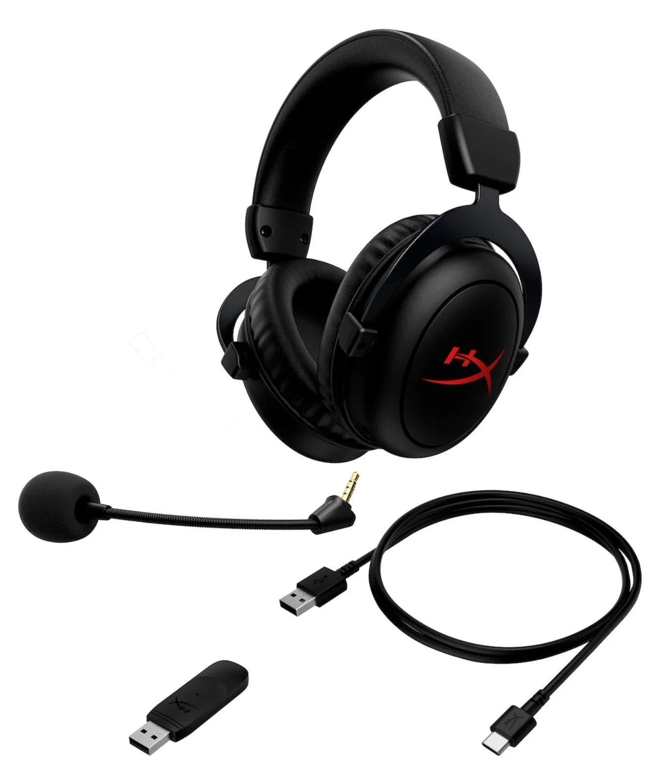 Гарнитура беспроводная HP HyperX Cloud II Core Wireless (6Y2G8AA); накладные; 2.4 Ггц; 15 Гц- 20 кГц; 60 Ом; виртуальный звук 7,1; съемный микрофон; ч
