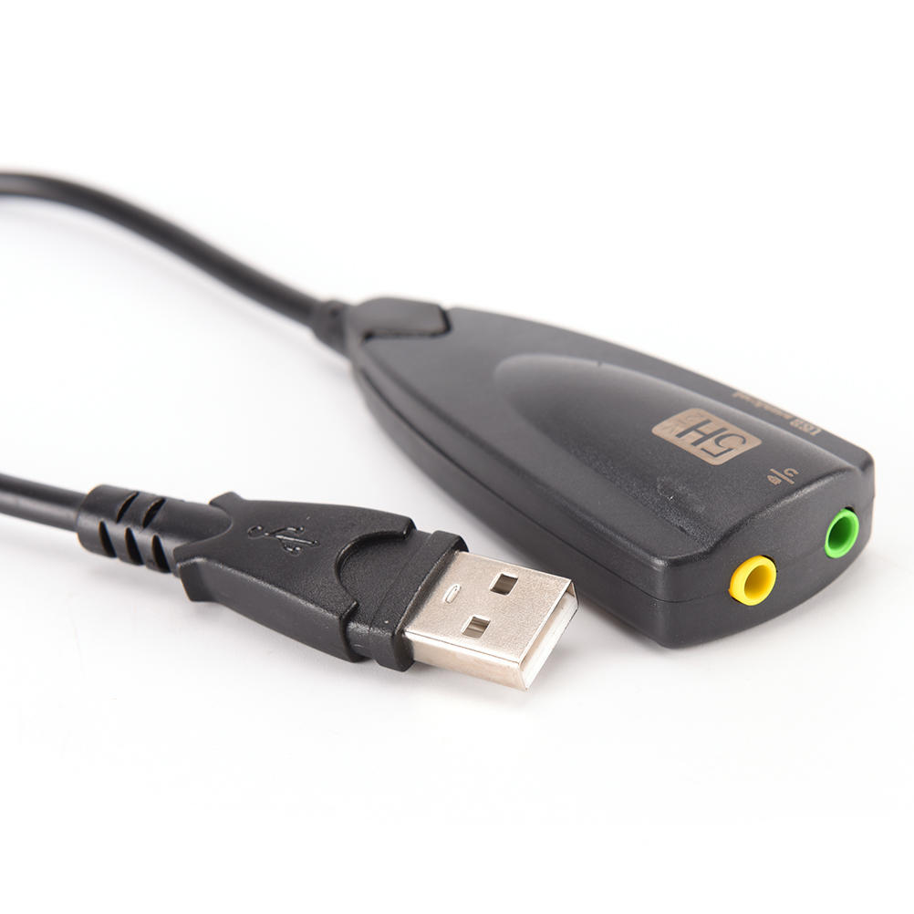 Звуковая карта внешняя 5H V2; 2 гнезда 3,5 мм (mini-jack); USB 2.0; OEM