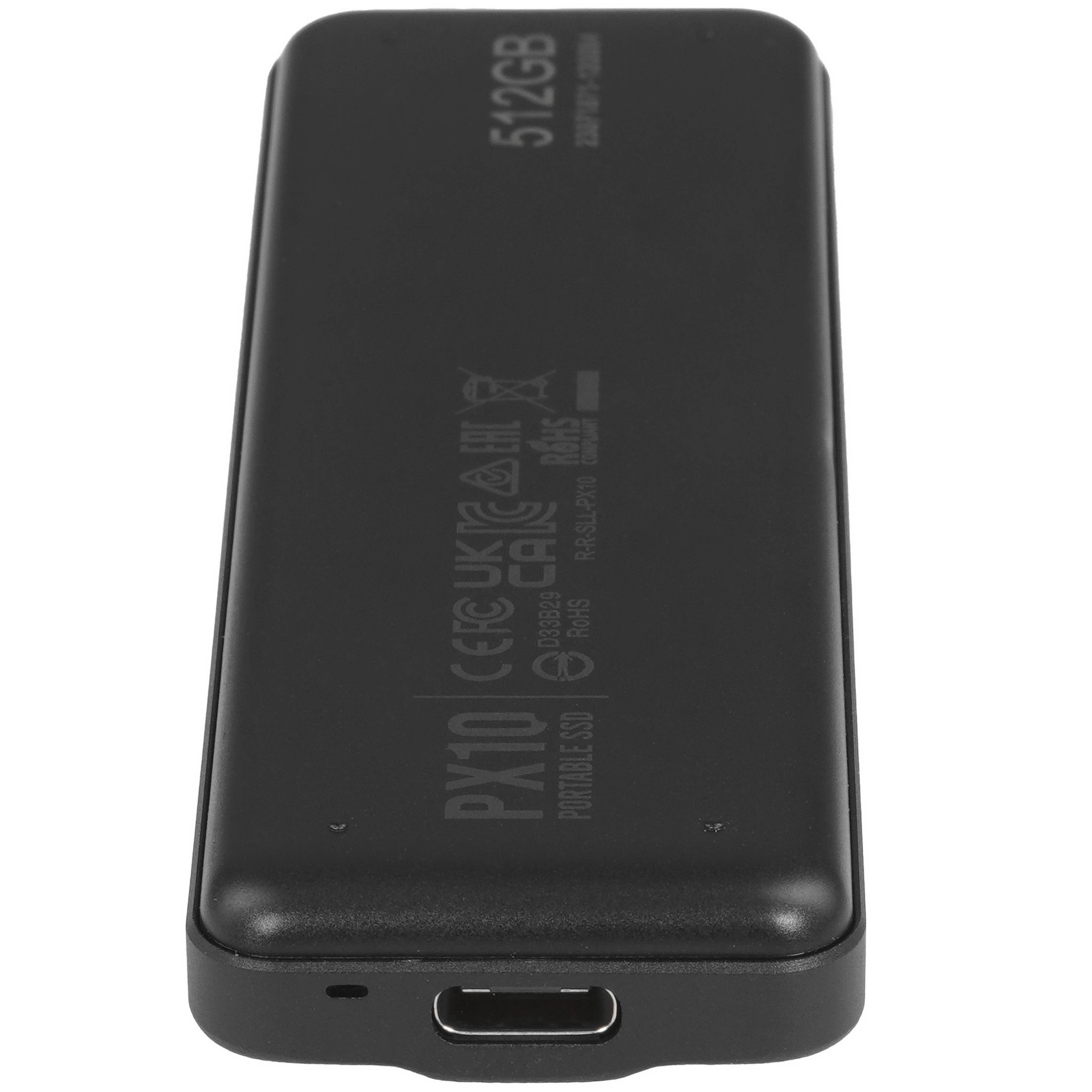 Внешний SSD 512 ГБ Silicon Power PX10 (SP512GBPSDPX10CK); USB 3.2 Gen 2 Type C; черный